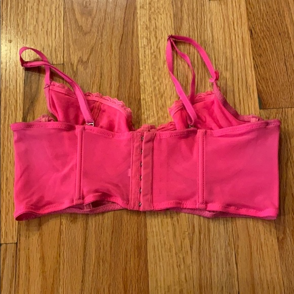 pink lace wire bralette - Picture 3 of 3